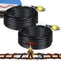 Kingdder 6FT - 48FT Heat Tape for Water Pipes Thermostat Self Regulating Heating Cable with Power Indicator Plug Built-in, Heavy Duty Heating Cable for Pipe Freeze Protection, 120V 8W/ft(2 Pcs,6 Ft)