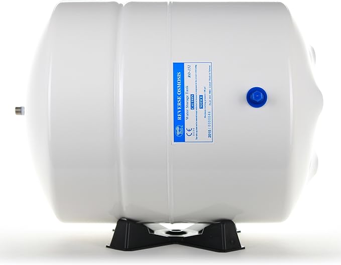 Hydronix RO-152-W14 Reverse Osmosis 6 Gallon (5.5 Draw-Down) Water Tank - White, 1/4" Port