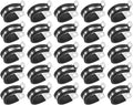 25-Pack Cable Clamps, 1 inch/ 25 mm 304 Stainless Steel Rubber Cushioned Insulated Cable Clamp R Shape Metal Holder for Tube/Wire/Pipe/Loop Installation
