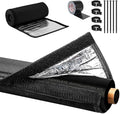 HVAC Copper Pipe Insulation Cover with UV Resistant Tape, AC Pipe Insulation Covers for Outside, Copper Line Insulation Sleeve for Central Air Conditioning Mini Splits, 72''x10.2'', 600D Oxford