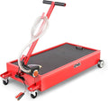 DNA Motoring 20 Gallon Electric Oil Drain Pan with Pump, Evacuation Hose, T-Handle, Low Profile for Trucks Buses RVs, TOOLS-00385