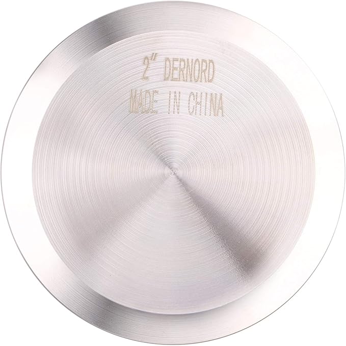DERNORD Sanitary End Cap fits Tri-Clamp Ferrule Flange Stainless Steel 304 Fitting Clamp (2" (51mm) Tube OD) (5 Pack)