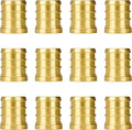 SUNGATOR Pex Fittings 3/4 Inch, 12-Pack 3/4" Pex Plug End Cap Fittings, No Lead Brass