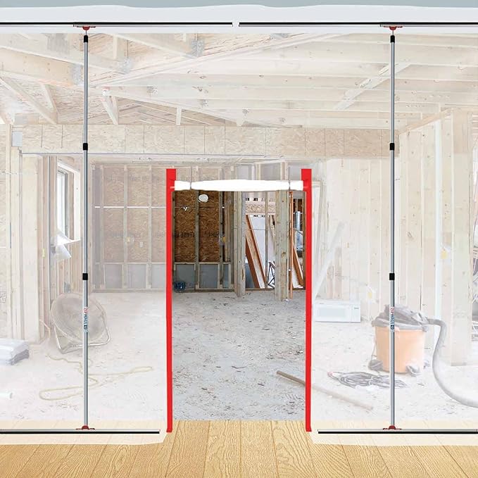 ZipWall SLP4-PK3 ZipPole 12' Spring (12-Pack) Loaded Poles for Dust Barriers, 3 Units w/ 4