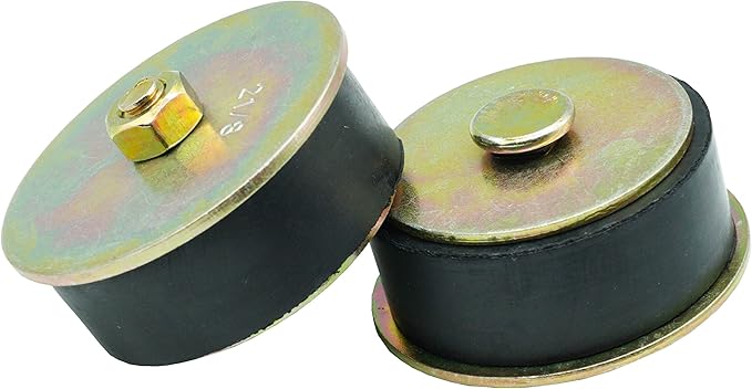 Neoprene Expansion Plug (2-1/8 inch to 2-1/4 inch) 53mm - 57mm-2 Pack Rubber Freeze Plug