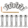 100 PCS Silver M8x30mm Furniture Connector Bolts - Great for Bunk Bed Replacement Parts, Decking Board Fixings & Tool Shed Shelf Refurbs