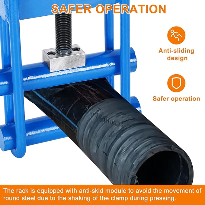 JIAWANSHUN Gas Pipe Squeeze-off tool, Shut Off Tool for 1/2-2.5in PE/PPR/PVC Plastic Water Pipe, Screw Compressor Clamp, Pipe blocker, Hose Pinch Off Pliers