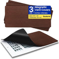 Magnetic Vent Covers, Extra Strong Magnets, Bronze 5.5" x 12" (3 Pack) Ultra Thick 60mil, Complete Seal, Air Vent Covers for Home Floor, Ceiling, Wall Registers, HVAC, AC, and Heater Vents