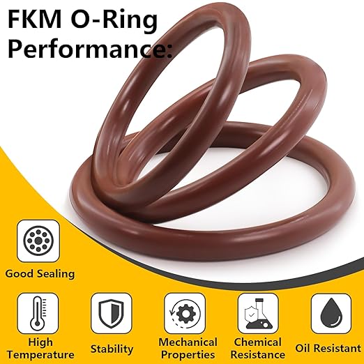 386 PCS Viton O-Ring Kit (30 Sizes) - Metric Standard & 75A Durometer FKM O Ring Assorted Kit with 4 Pick Tools for Automotive, Engine and Chemical - Durable High Temperature & High Pressure