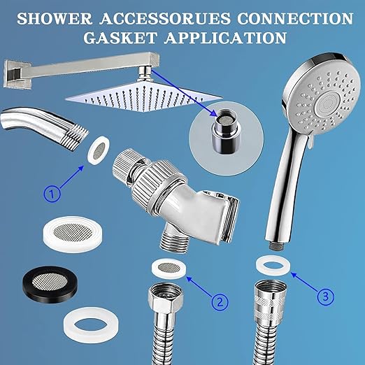 1000 Pcs 18 Size O Ring Kit+18 Size Rubber Washers Assortment Kit for Plumbing Faucet Water Pipe Garden Hose Washers Shower Heads Gasket Repair and Air or Gas Connections