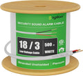SYSTON 18/3 Fire Security Burglar Station Sound Alarm Control Cable Wire, Plenum-Rated CMP/CL3P Unshielded 100% Copper Stranded UL/ETL,UV Resistant RoHS for Indoor/Outdoor Low Voltage Applications Use