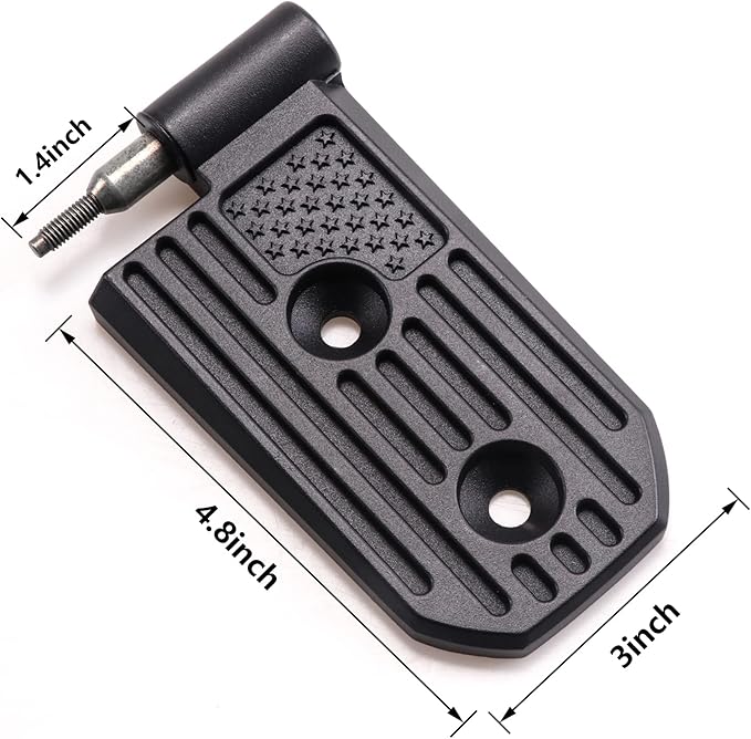 JL Door Hinges for Jeep, Replacement Original Factory Door Hinge Sleeve for 2018-2023 Jeep Wrangler JL JLU Sports Sahara Rubicon Gladiator JT Accessories 4 Door, Aluminum,8 Pcs, Black