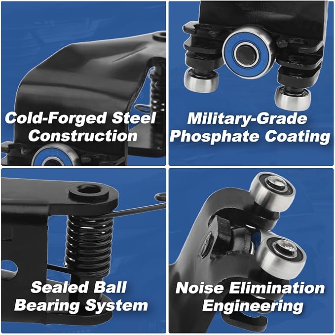 Upgrade All Metal Sliding Door Rollers Compatible with Honda Odyssey EX/EX-L/Touring 2005-2010 - Metal Bearing Replacement Left & Right Set 72561-SHJ-A21 72521-SHJ-A21