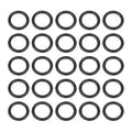 HARFINGTON 50pcs Nitrile Rubber O-Rings 16mm OD 11.2mm ID 2.4mm Width Metric Buna-N NBR Sealing Gasket Plumbing Sealing Repair O Rings for Car Auto Vehicle Repair Faucet Air Gas