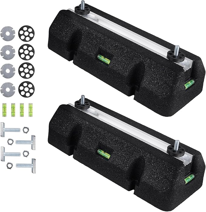 Floor Mounting Base Kit Mini Split Air Conditioning Systems, Heavy-Duty Condenser Pad for AC Condensers Heat Pump System, Rubber Anti-Vibration Pads Outside 1400lbs 7000-18000BTU