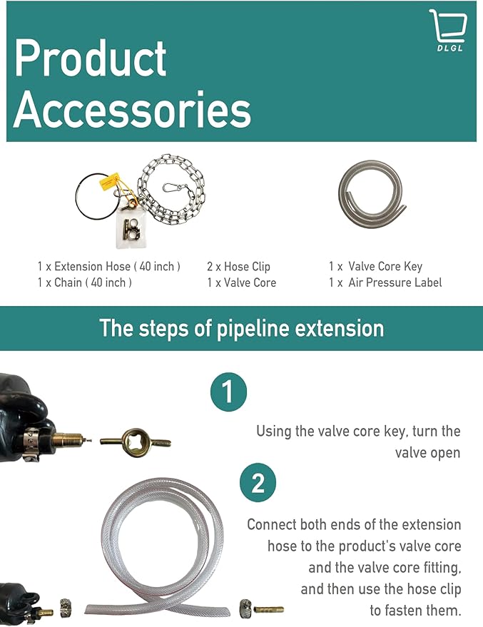 Inflatable Pipe Plug (Airbag) for Drainage Pipe & Sewer Pipe, Water Shut Off Tool with Accessories - Plumbing Tool for Pipe Repair, Closed Water Testing & Temporary Blocking (3 inch)