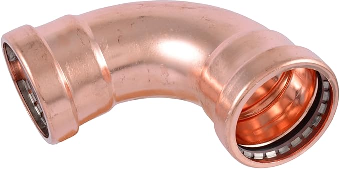 SharkBite 2-1/2 x 2-1/2 Inch 90 Degree Elbow, Copper Press Plumbing Fitting, UPR0267