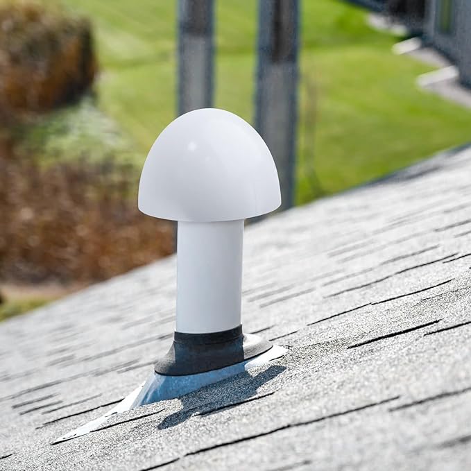 PVC Flue Pipe Roof Vent Cap for 1-1/2" 2" 3" Pipe