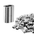 1/8" 100PCS Aluminum Crimping Loop Sleeve for Wire Rope, Cable Ferrule