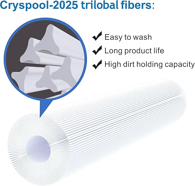 Cryspool® PDM28 Filter Compatible with Spa Filter Aqua Crest PDM28 461273, Dream Maker, 28 Sq. Ft Spa Filter Cartridge, 2 Pack