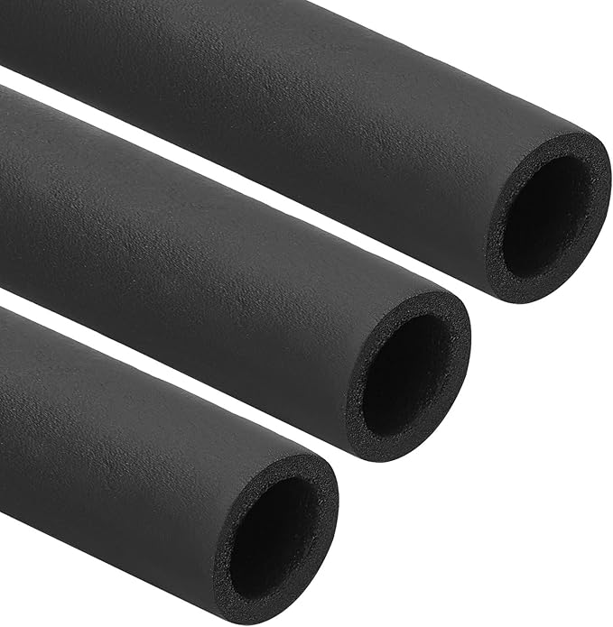 PATIKIL 1-1/8"(28mm) ID x 6Ft Pipe Insulation Foam Tube, 3Pcs Pipe Cover Wrap Roll Bar Padding Tubing for Handle Grip HVAC Outdoor Air Conditioner Units
