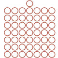 MECCANIXITY Silicone O-Ring 18mm ID 22mm OD 2mm Width Metric VMQ Sealing Gasket Replacement 50A Durometer for Plumbing Compressor Faucets Valves Repair (Red, Pack of 50)