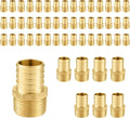 50-Pack PEX Fittings, 3/4" PEX x 1/2" Male Threaded NPT Adapter, ASTM F1807
