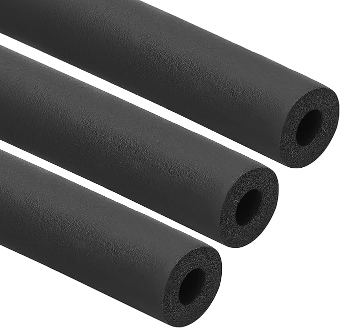PATIKIL 5/8"(16mm) ID x 6Ft Pipe Insulation Foam Tube, 3Pcs Pipe Cover Wrap Roll Bar Padding Tubing for Handle Grip HVAC Outdoor Air Conditioner Units