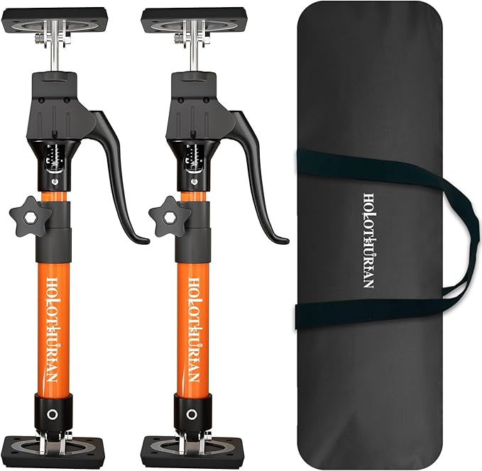 HOLOTHURIAN Cabinet Jack Support Pole, 15.8" - 23.6 inches Third Hand Tools Adjustable Support Pole, 3rd Hand Support System for Upper Cabinet Installation, 200 LB Capacity, 2-Pack