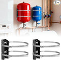 Expansion Tank Mounting Bracket with 4 Earthquake Straps - for 1 to 5 Gallon Thermal Expansion Tanks,Hot Water Heater Accessory to 13" Diameter Tanks & 5lb Propane Tanks (2 Set)