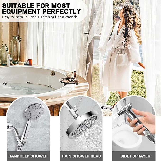 Shower Head Shut Off Valve,304 Stainless Steel 1/2" Mini Ball Valve NPT Thread,Shower Head Flow Control Valve