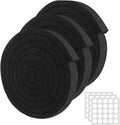 3 Rolls Air Conditioner Window Seal, 1''X1''X 6.5 Ft Non-Adhesive Foam with White Points, Air Conditioner Foam Insulation for Door/Window Seal, Total 19.5FT