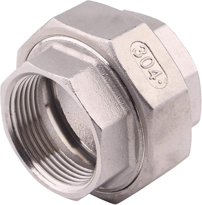 Cast Pipe Fittings Union - 1 1/4" NPT Female Fitting Stainless Steel 304, Class 150