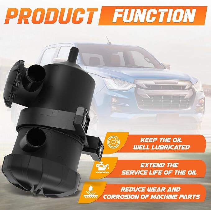 Oil Catch Can Kit Compatible with Isuzu D-MAX MU-X 02.2017-08.2020 3.0L TD 4JJ1-TCX, Replace#OS-PROV-25