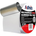 ADHES Heavy Duty Aluminum Foil Tape 4 Inch x 210 Feet(70 Yards) – Heat Resistant & Waterproof Silver Duct Tape – High-Temperature HVAC Tape for Ductwork, Sealing, Insulation, and Repairs