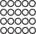 DERNORD 1.5" Buna-N (NBR) Sanitary Gasket Fits Tri-Clover Type Ferrule (Pack of 20)