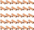 30-Pack GUOFIS Copper Press Tee,3/4" x 3/4"x 1/2" Tee Fittings for Copper Tube Connection with Stop(PRESS018-30Pack)