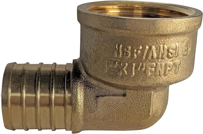 XFITTING 1 Inch Pex x 1 Inch Pex Female NPT Elbow, 10 Pieces
