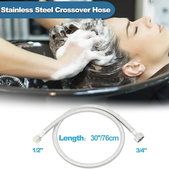 Shampoo Bowl Vacuum Breaker Kit 7Pcs Shampoo Bowl Faucet Salon Sink Replacement Parts