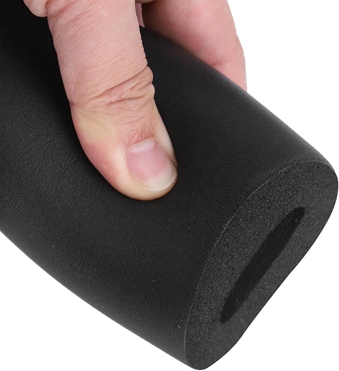uxcell Foam Tubing for Handle Grip Support, Pipe Insulation Outside Pipe Lagging, 28mm ID 58mm OD 1m Black