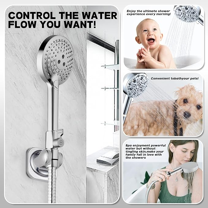 Shower Head Shut Off Valve,304 Stainless Steel 1/2" Mini Ball Valve NPT Thread,Shower Head Flow Control Valve