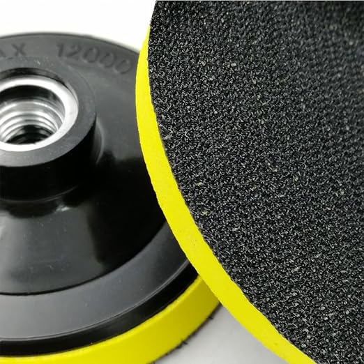 SHDIATOOL 4-Inch Backer Pad Backing pad of Foam Plastic Body with 5/8-Inch-11 Thread for Diamond Polishing Pads Pack of 5