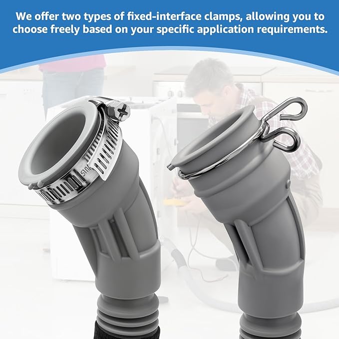 DC97-18682D Washer Drain Hose Assembly for Samsung Washer Drain Tube Replacement Compatible with DC97-18682B DC97-18682C DC97-18682E