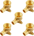 (Pack of 5) EFIELD Pex 3/4 Inch x 3/4 Inch Female NPT Drop-ear Elbow Crimp Fittings, ASTM F1807,(PEX1807169-5PCS)
