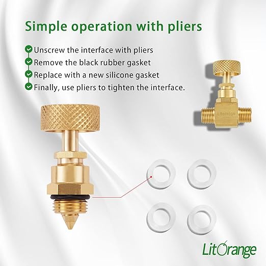 2 Pack Heavy Duty Brass Replacement Control Needle Valve 1/4" Male NPT X 1/4" Male NPT Connection