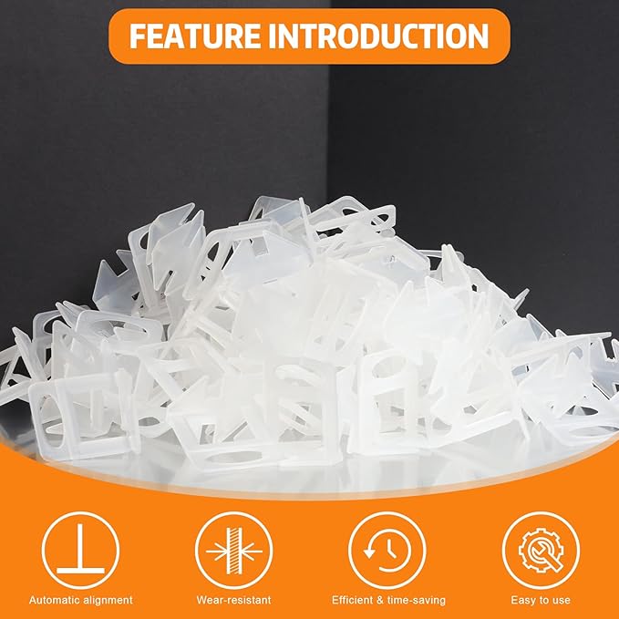DGSL Tile Leveling System, 5500-Piece Tile Spacers Clips 1/16 Inch Tile Tools, Tile Installation Tools for Professional Ceramic Tile and Stone Installation