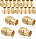 20-Pack HeSun PEX Fittings, 3/4" PEX x 1/2" Male NPT, Brass Crimp Male Adapter Fitting for ASTM F1807(PEX1807279)
