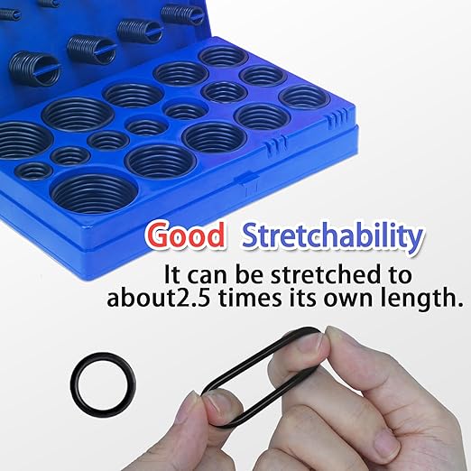 826 Pcs Universal Rubber O Ring Assortment Kit in Inch Standard SAE O-Rings and Metric Oring Set for Automotive Plumbing Faucet Repair, Air or Gas Connections,Resist Oil and Heat