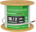 SYSTON 18/2 Fire Security Burglar Station Sound Alarm Control Cable Wire, Plenum-Rated CMP/CL3P Shielded 100% Copper Stranded UL/ETL,UV Resistant RoHS for Indoor/Outdoor Low Voltage Applications Use