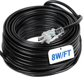 100FT Heat Tape for Roof and Gutters, 8W/FT Roof Snow De-Icing Kit w/ 45PCS Clips & Spacers, Self-Regulating Heat Cable, Roof Heat Tape for Ice Dam & Pipe Freeze Prevention, 120V, LED Plug